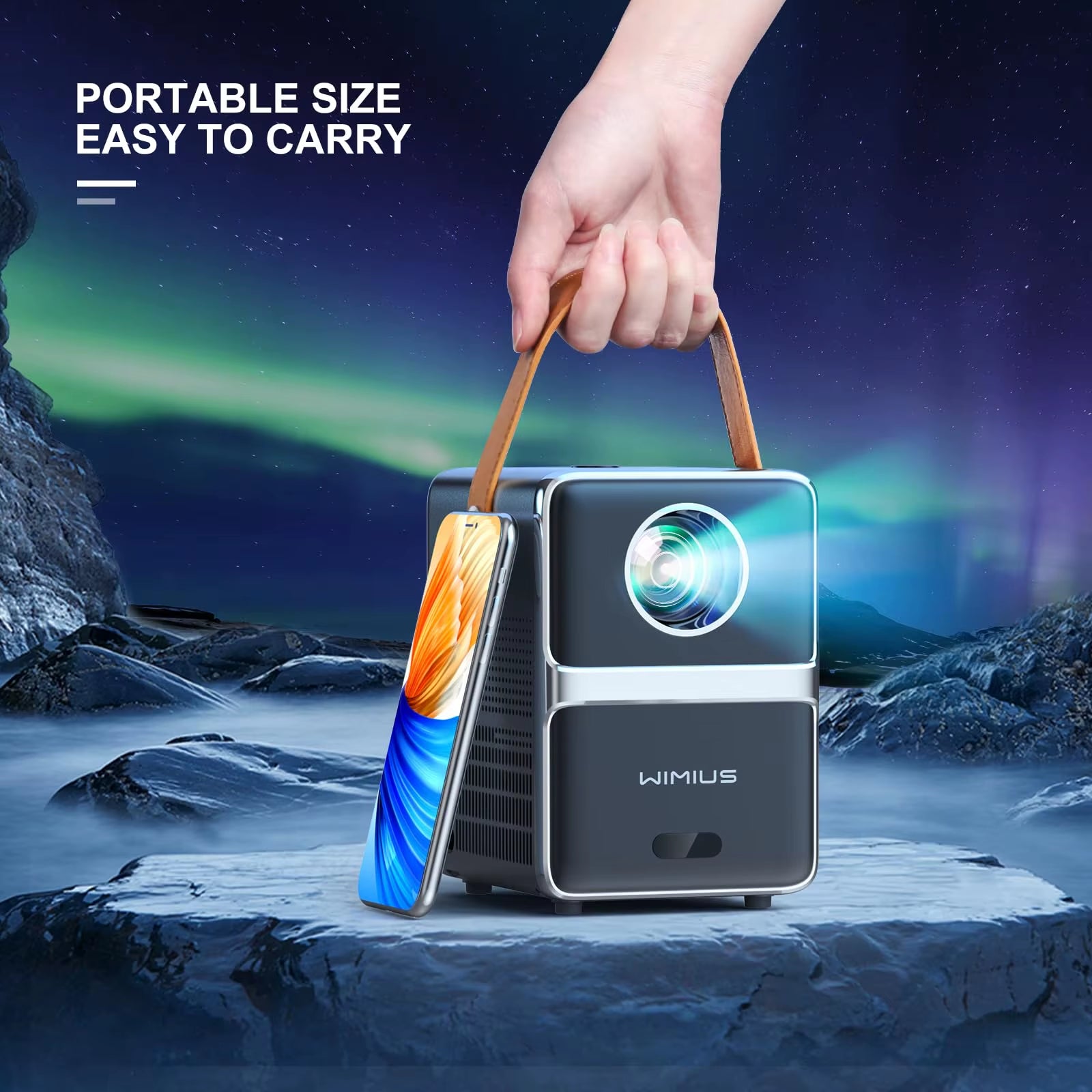 Mini Projector 5G Wifi Bluetooth Portable Projector Full HD 1080P 18000 Lumens Display Home Cinema Video Projector