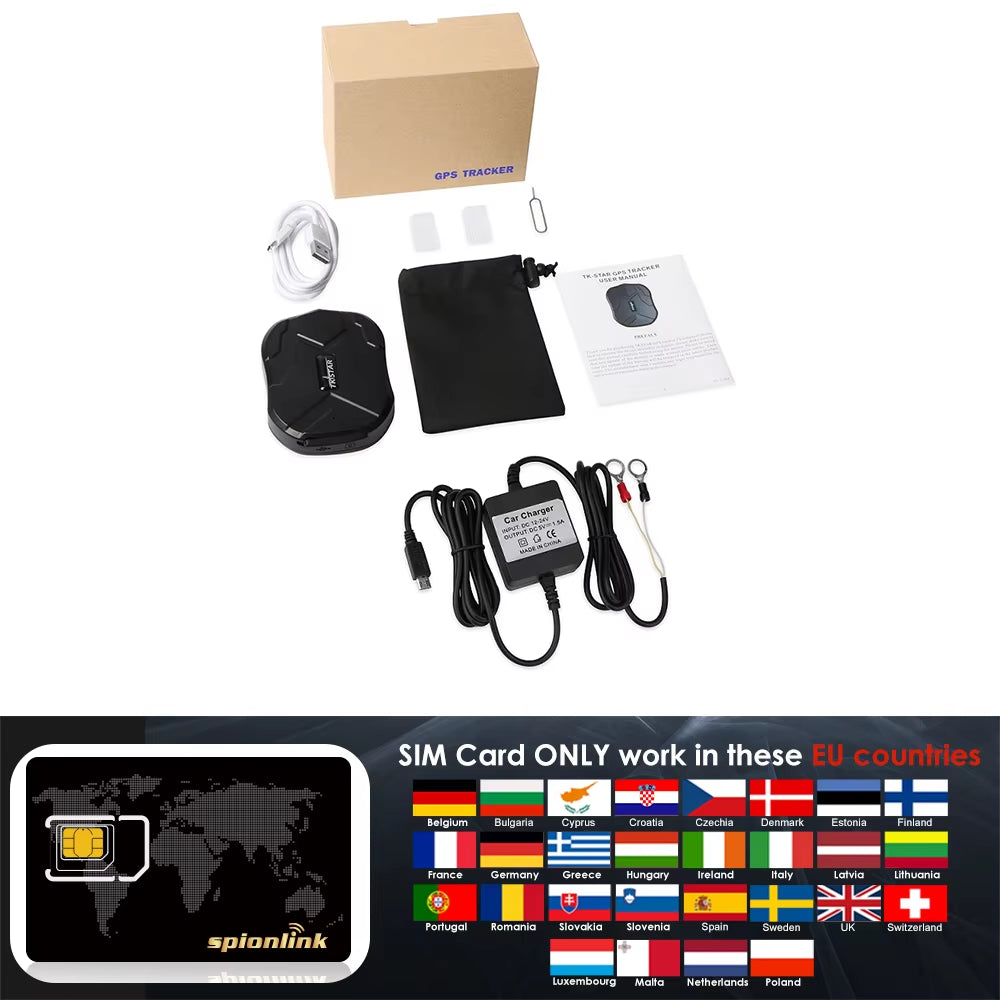 GPS Tracker Car TKSTAR TK905 5000Mah 90 Days Standby 2G Vehicle Tracker GPS Locator Waterproof Magnet Free Web APP