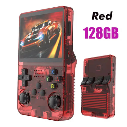 Open Source R36S Retro Handheld Video Game Console Linux System 3.5Inch IPS Screen Mini Portable Pocket Video Player 128G Games