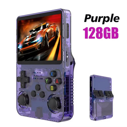 Open Source R36S Retro Handheld Video Game Console Linux System 3.5Inch IPS Screen Mini Portable Pocket Video Player 128G Games