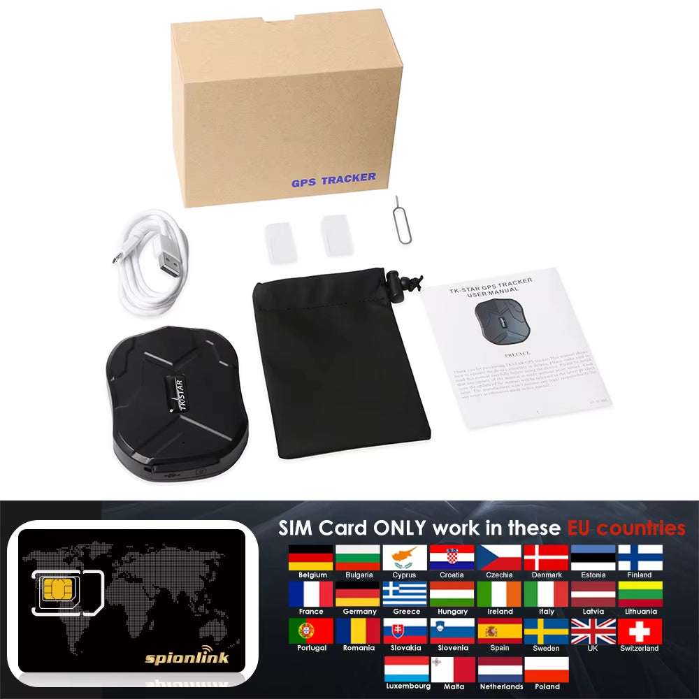 GPS Tracker Car TKSTAR TK905 5000Mah 90 Days Standby 2G Vehicle Tracker GPS Locator Waterproof Magnet Free Web APP